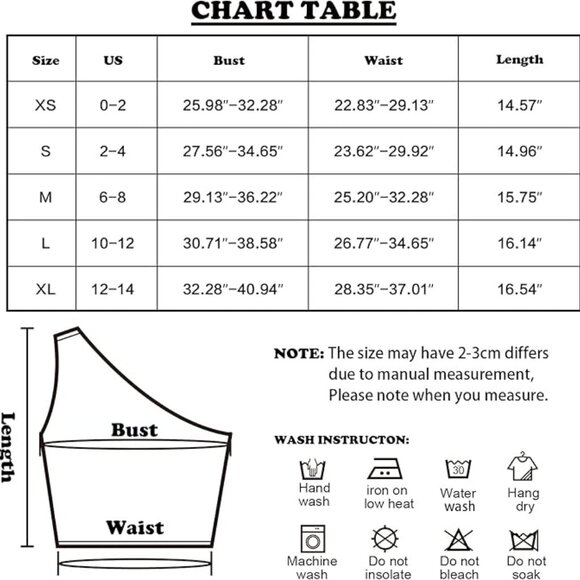 Gold Metallic One Shoulder Ruched Crop Top - Size Medium - Picture 6 of 6